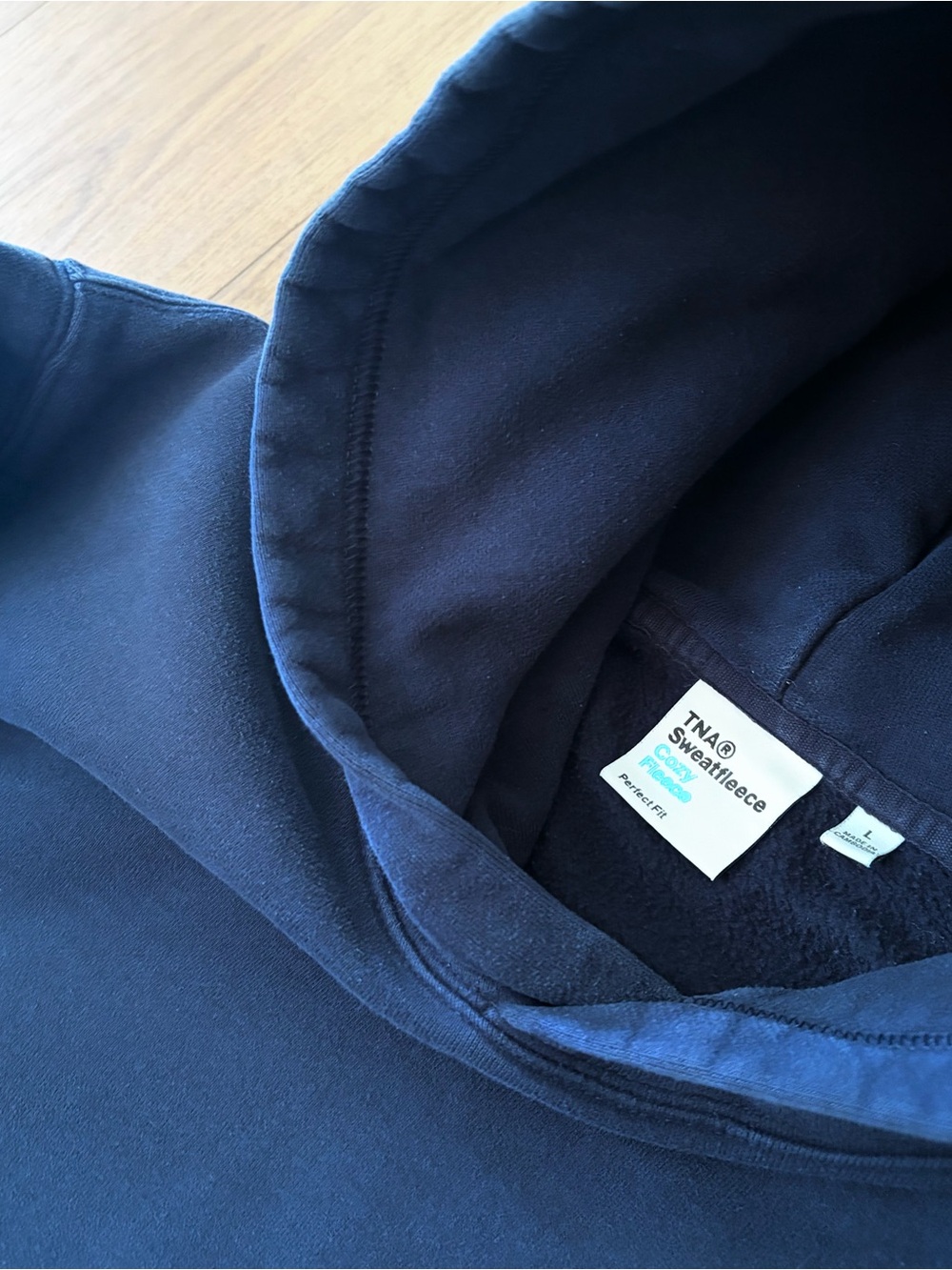 Aritzia Navy Hoodie - Picture 3 of 3